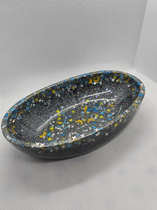 Resin Moon & Stars holder