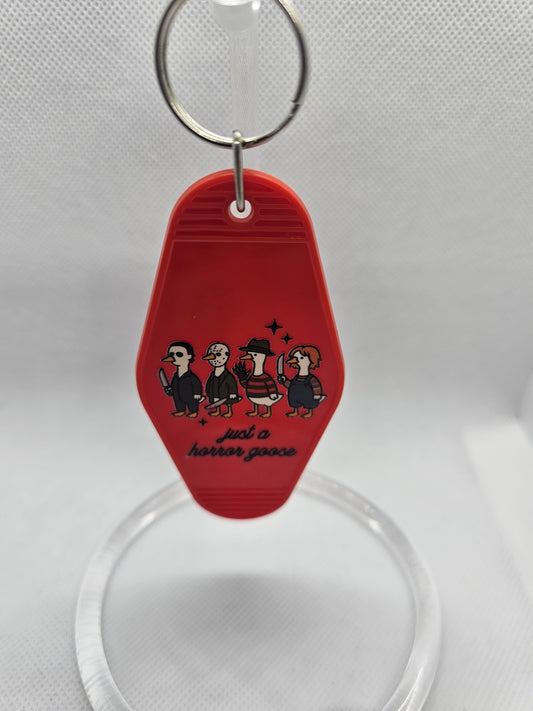 Just a Horror Goose Keychain
