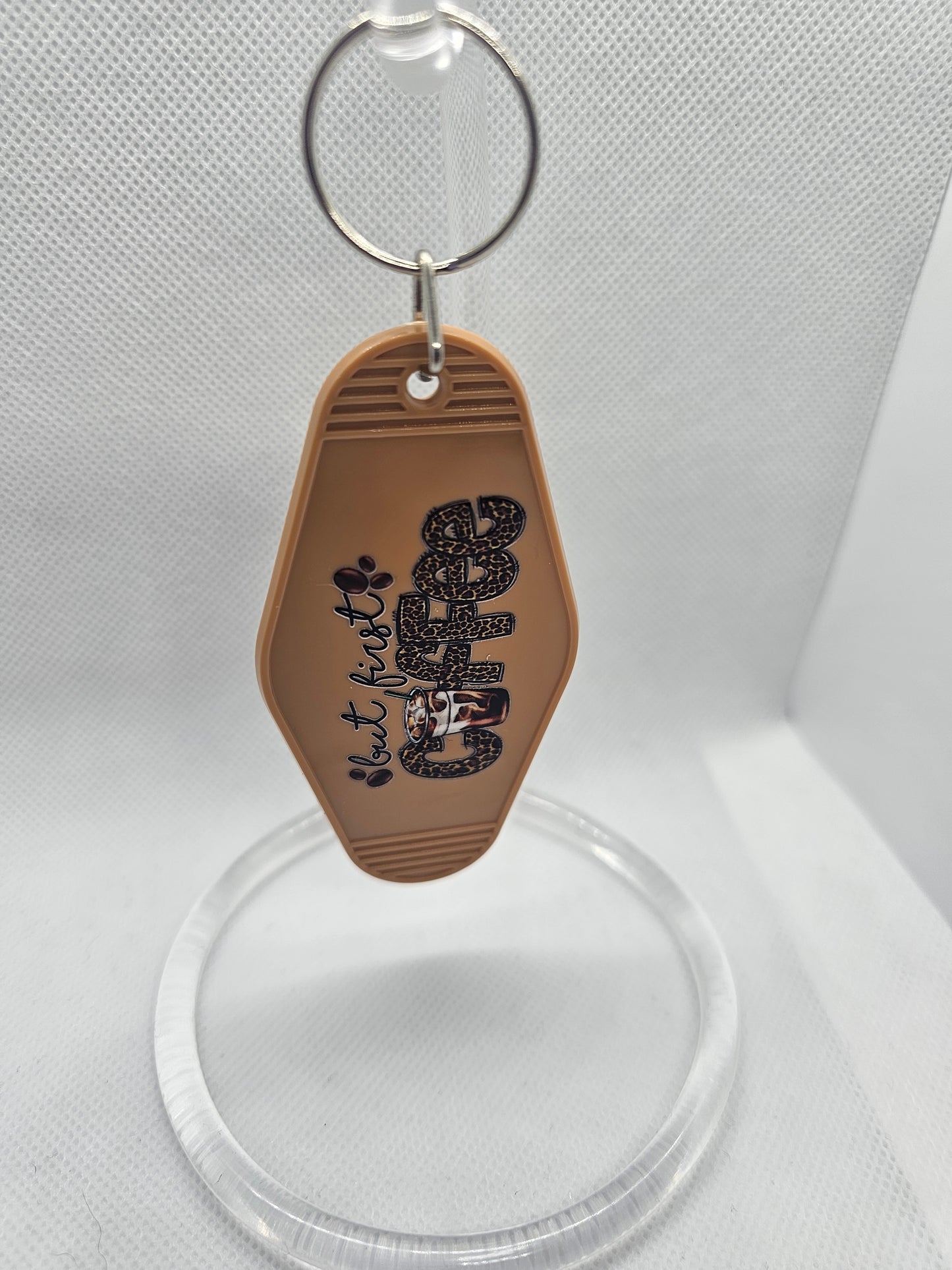 But First Coffee Keychain